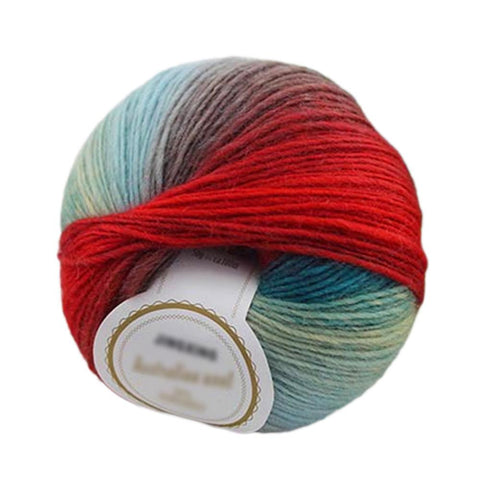 Chunky Hand-woven Rainbow Wool