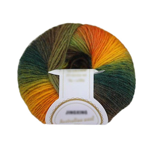 Chunky Hand-woven Rainbow Wool